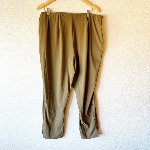 Aday Straight Up Dress Pants in Olive Green sz XL - Picture 8 of 9